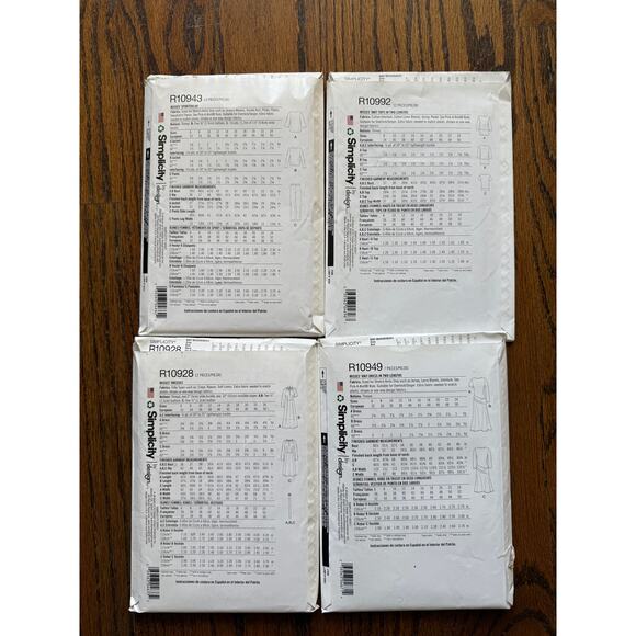 4-Piece Bundle Simplicity Sewing Pattern Dress Pants Top Plus Size 16-24 UC FF - Picture 3 of 3